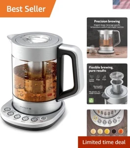 Electric Kettle With Tea Infuser For Loose Leaf Tea. Hot Tea Maker With Tempe... - Picture 1 of 10
