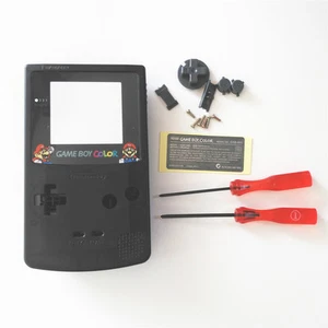 Super Bros. Super Mario Housing Shell for Nintendo Game boy Color GBC - Black - Picture 1 of 6