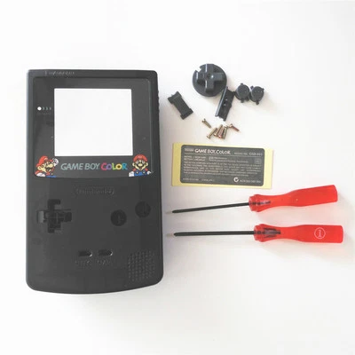 Super Bros. Super Mario Housing Shell for Nintendo Game boy Color GBC - Black