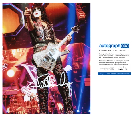 KISS Paul Stanley signed Autograph 8x10 Photo Autographed Cover