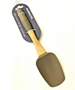 Sabichi Kochen Küche Backen Holz und Silikon Spülmaschinenfest Spatel UK - Bild 1 von 1