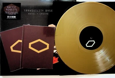 ARCTIC MONKEYS Tranquility Base Hotel + Casino GOLD Vinyl LP NEW + 2 Lyric Books - Image 1 of 4