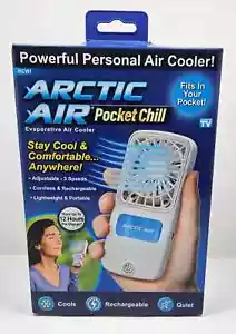 Arctic Air Pocket Chill Personal Air Cooler Cordless Rechargeable3-Speed 12 Hrs - Picture 1 of 1