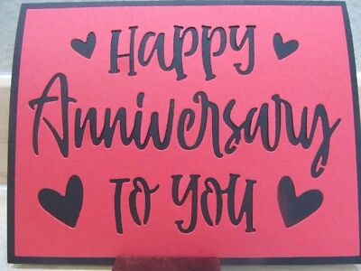 Handmade Happy Anniversary Card - Image 1 of 2