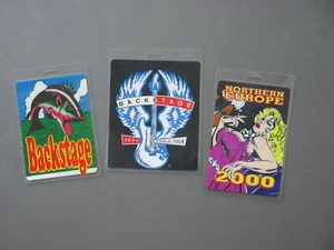 Bob Dylan backstage passes 3 Laminated Authentic 1994 - 2000 ! - Picture 1 of 1