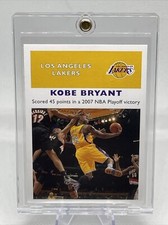 2007-08 Fleer 61-62 Retro #61R-47 Kobe Bryant NBA HOF Insert NM+
