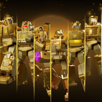 Blokees 2025 Golden Mega Tron Op Timus Prime transforma figura de acción colección Foto 1 de 4