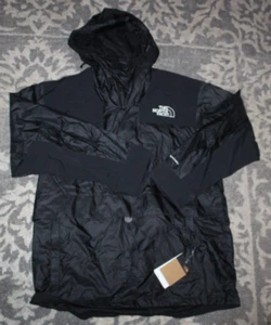 The North Face TNF Mens Sz XL Outline WindWall Black Jacket Windbreaker NWT $139 - Picture 1 of 7