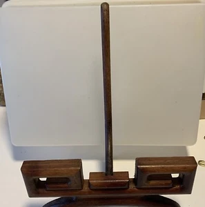 10" Asiatisch Holz Geschnitzt Platte Staffelei Display Rahmen Halter Ständer - Bild 1 von 6