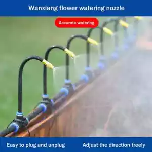 5-20M Automatic Irrigation Sprinkler Kit Rotating Copper Nozzle Watering Kits - Picture 1 of 22