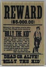 Billy The Kid Reward $5000 Wanted Poster 2" X 3" Fridge / Locker Magnet. 