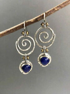 Elegant 925 Silver Cute Earrings Women Turquoise Wedding Jewelry Gift A Pair/set