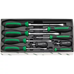 Stahlwille DRALL 9pc Screwdriver Set w/ Hex Bolster 4693 - Picture 1 of 4