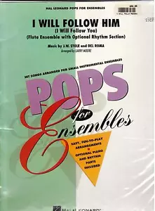 I WILL FOLLOW HIM, FLUTE ENSEMBLE MUSIC PARTS, NEW. - Picture 1 of 2