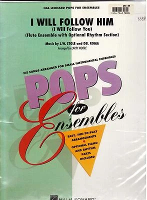 I WILL FOLLOW HIM, FLUTE ENSEMBLE MUSIC PARTS, NEW. - Image 1 of 2