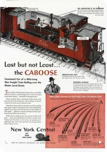 1943 NEW YORK CENTRAL Train Caboose DECORATIVE REPLICA METAL SIGN - Picture 1 of 1