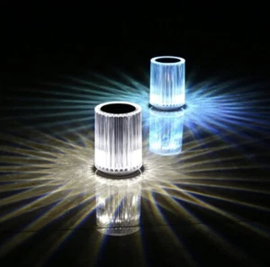 LED Lampada da Tavolo in Cristallo - Trasparente 3 Modalità - Foto 1 di 6