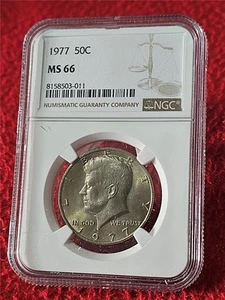 Kennedy Half Dollar 1977. NGC MS 66 #MF-T2583 - Bild 1 von 2