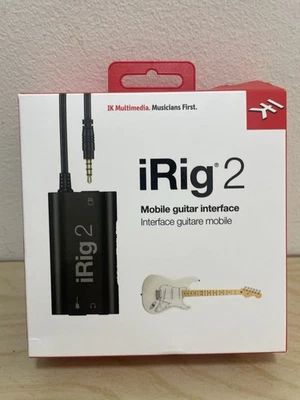 IK Multimedia iRig 2 Guitar Interface for iOS and Mac. Open Box - Image 1 of 4