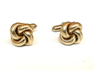 Dolan and Bullock Love Knot 14K Yellow Gold Cufflinks - Picture 1 of 5