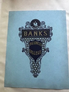 Education / Ca 1910 Two large scrapbooks of Banks Business College Philadelphia - Imagen 1 de 9
