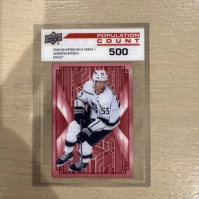 2024-25 Upper Deck Series 1 - Population Count Quinton Byfield #PC-30 - Image 1 of 2