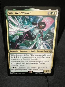 Custom Budget EDH deck feat. Silk, Web Weaver from Spiderman (White Green) - Picture 1 of 7