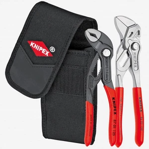 Knipex Mini Pliers Belt Pouch Set, 2 Pieces - Cobra and Pliers Wrench - Picture 1 of 1