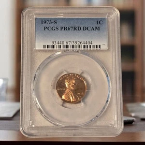 1973 S LINCOLN Memorial Cent PCGS PR67RD DCAM - Bild 1 von 2