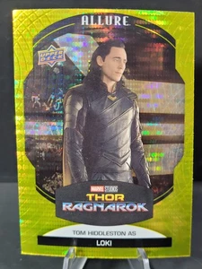 TOM HIDDLESTON as Loki 2022 Upper Deck Marvel Allure Yellow Taxi Parallel #63 - Picture 1 of 3
