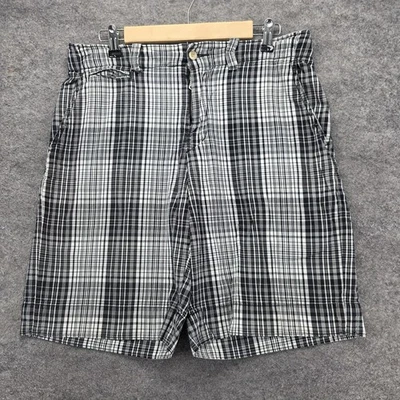Pantalones Cortos Polo Ralph Lauren Para Hombre 34 Negro Blanco A Cuadros 100% Algodón Informales Verano Foto 1 de 4