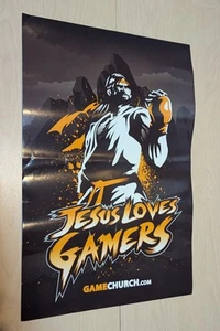 Game Church Jesus Loves Gamers Video Game Poster 11x17 - Picture 1 of 1