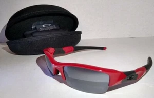 Oakley Sonnenbrille FLAK Jacket rot/infrarot schwarze Gläser mit Etui 03-892 Iridium - Bild 1 von 21