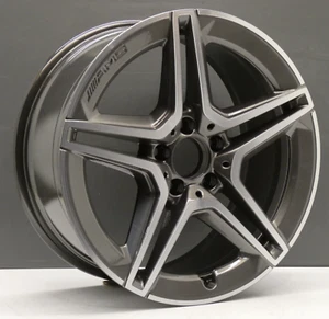 MERCEDES C CLASS W205 REAR AMG-LINE ALLOY WHEEL RIM 8.5J GENUINE OEM X1 - Picture 1 of 19