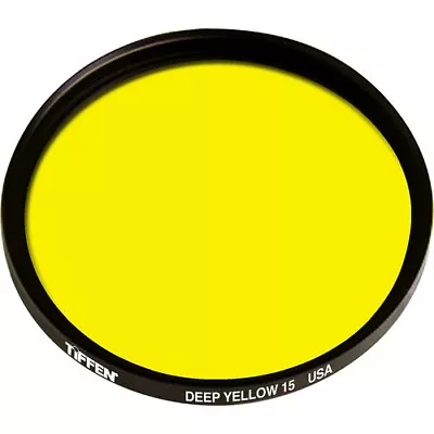 Tiffen 67mm Deep Yellow #15 Glass Filter for Black & White Film 67DY15 - Image 1 of 3