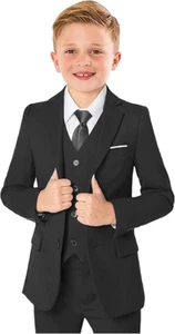 Boys’ Formal Suit 3 Piece Sets Toddler Tuxedos for Wedding Suits for Teens Boys - Picture 1 of 27