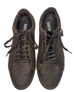 Women’s Thursday Everyday Premier Low Sneaker Camel Suede Leather Size 10.5 - Picture 1 of 6