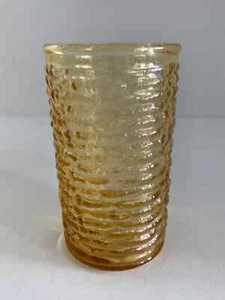 Anchor Hocking Soreno Juice Glasses Set of 6 Amber Yellow Gold 4" Tall 6oz. EUC - Picture 1 of 7