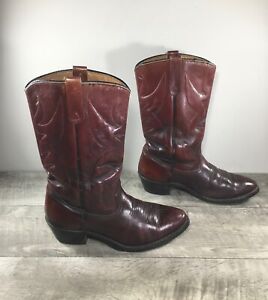 Vintage Chippewa Leather Wellington Western Cowboy Biker Mens Boots Size 9 D
