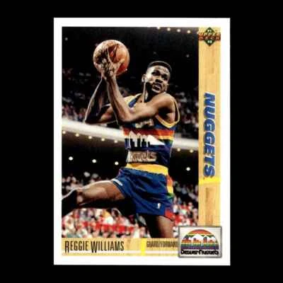 Reggie Williams 1991-92 Upper Deck Denver Nuggets #206 R328U 33 - Image 1 of 2