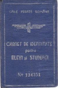 Rumänien, 1939, Rumänische Eisenbahn CFR Personalausweis - 2. Klasse - Bild 1 von 6