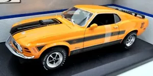 Maisto scala 1/18 pressofuso 31453 - 1970 Ford Mustang Mach 1 - arancione - Foto 1 di 5