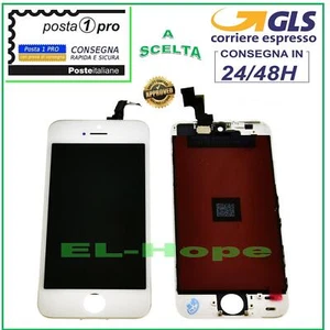 TOUCH SCREEN LCD DISPLAY RETINA PER APPLE IPHONE SE SCHERMO BIANCO + FRAME - Foto 1 di 1