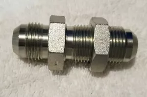 5325x10x10LN - 5/8 Außengewinde JIC Schottverschraubung mit Kontermutter (7/8" - 14 Gewinde), Stck 6 - Bild 1 von 4