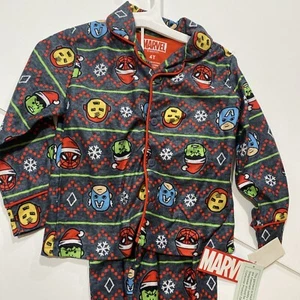 Marvel christmas pajama set Hulk, Spidey, Iron man, Capt Amer Size 4t new soft - Picture 1 of 7