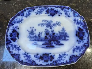Antike Flow blaue Scinde orientalische Steinplatte 11" - Bild 1 von 11