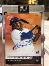 2019 TOPPS NOW #OD-VGE Vladimir Guerrero Jr. AUTO /5 RTOD Road To Opening Day