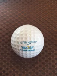 PELOTA DE GOLF PING-AQUA/WHITE PING EYE #4.. LOGOTIPO DEL CAMPO DE GOLF OCEAN SHORES..9.5/10 - Imagen 1 de 5