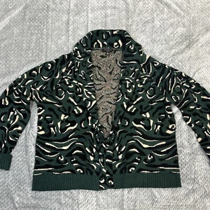 Cardigan Anthropologie Current Air Blakely Lg misto lana maglione boxy Lagenlook - Foto 1 di 13