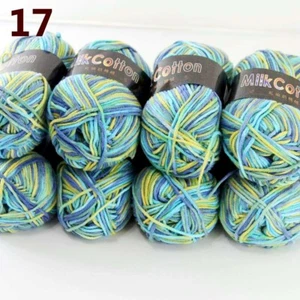 Sale 8ballsx50g Soft Cotton Baby Yarn New Hand-dyed Wool Socks Scarf Knitting 17 - Picture 1 of 5